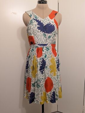 Anthropologie Fit and Flare Poppy Dress by Girl from Savoy